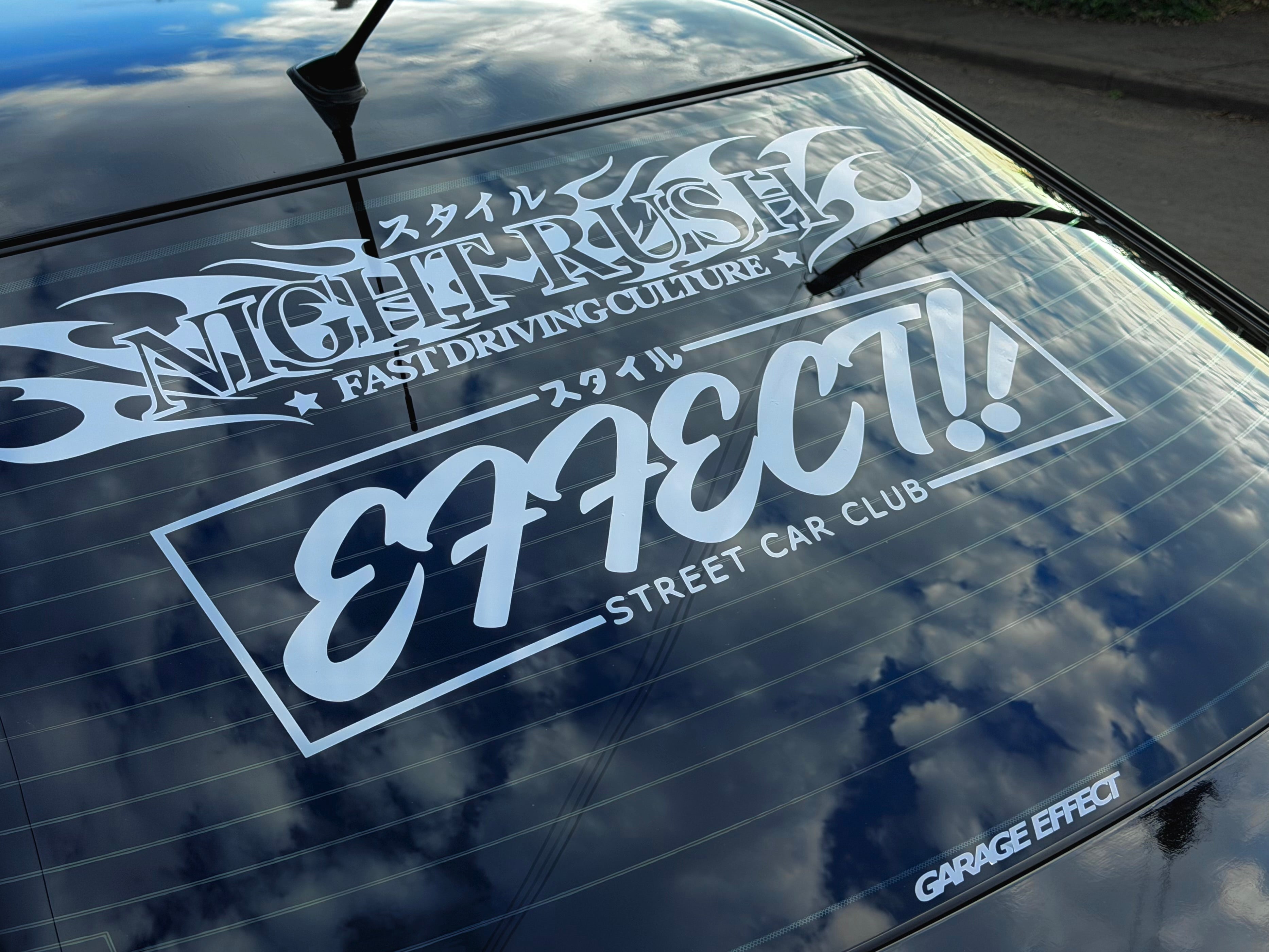 EFFECT 90’s style rear banner