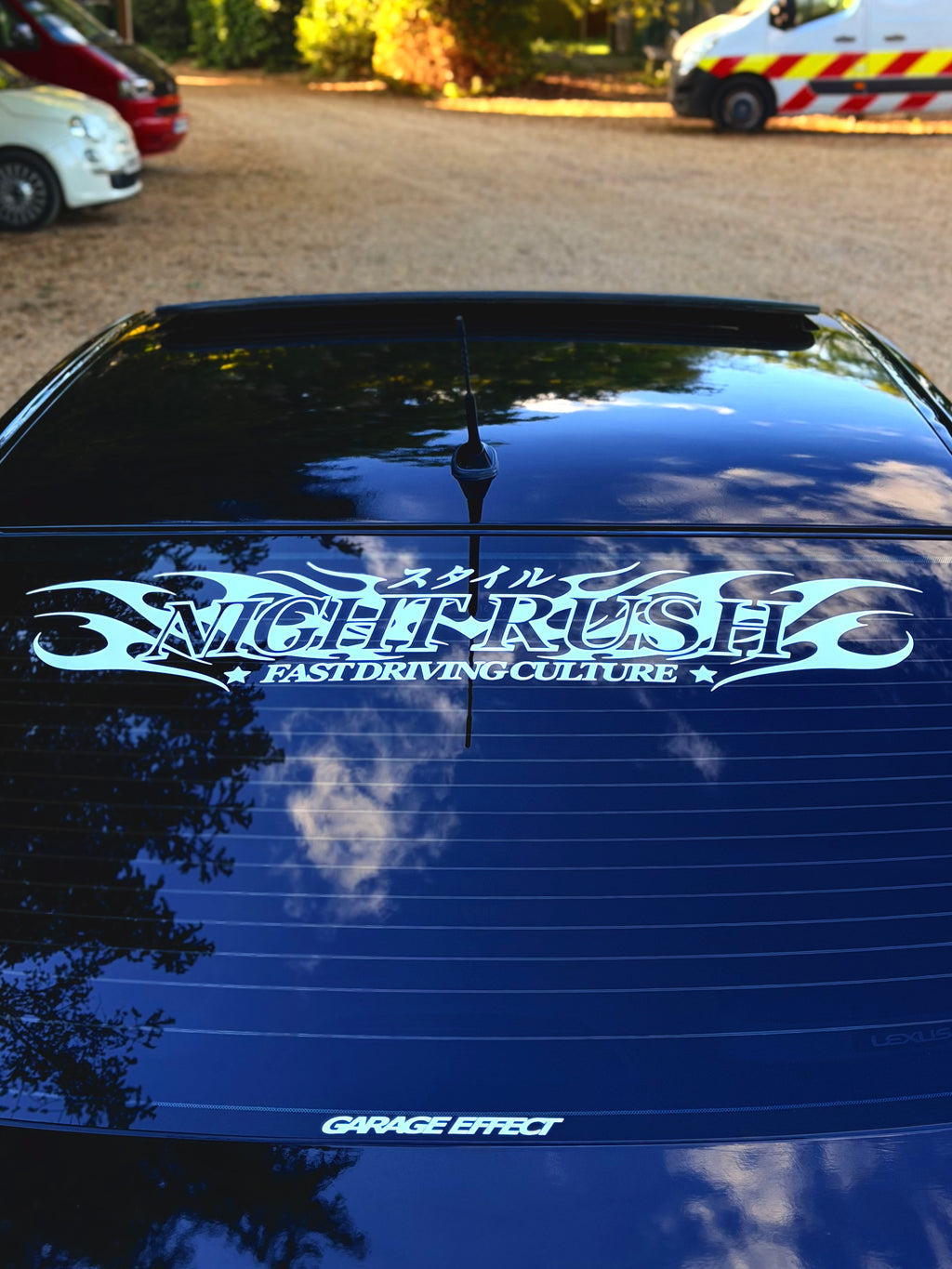 NIGHT RUSH FLAMEZ REAR BANNER