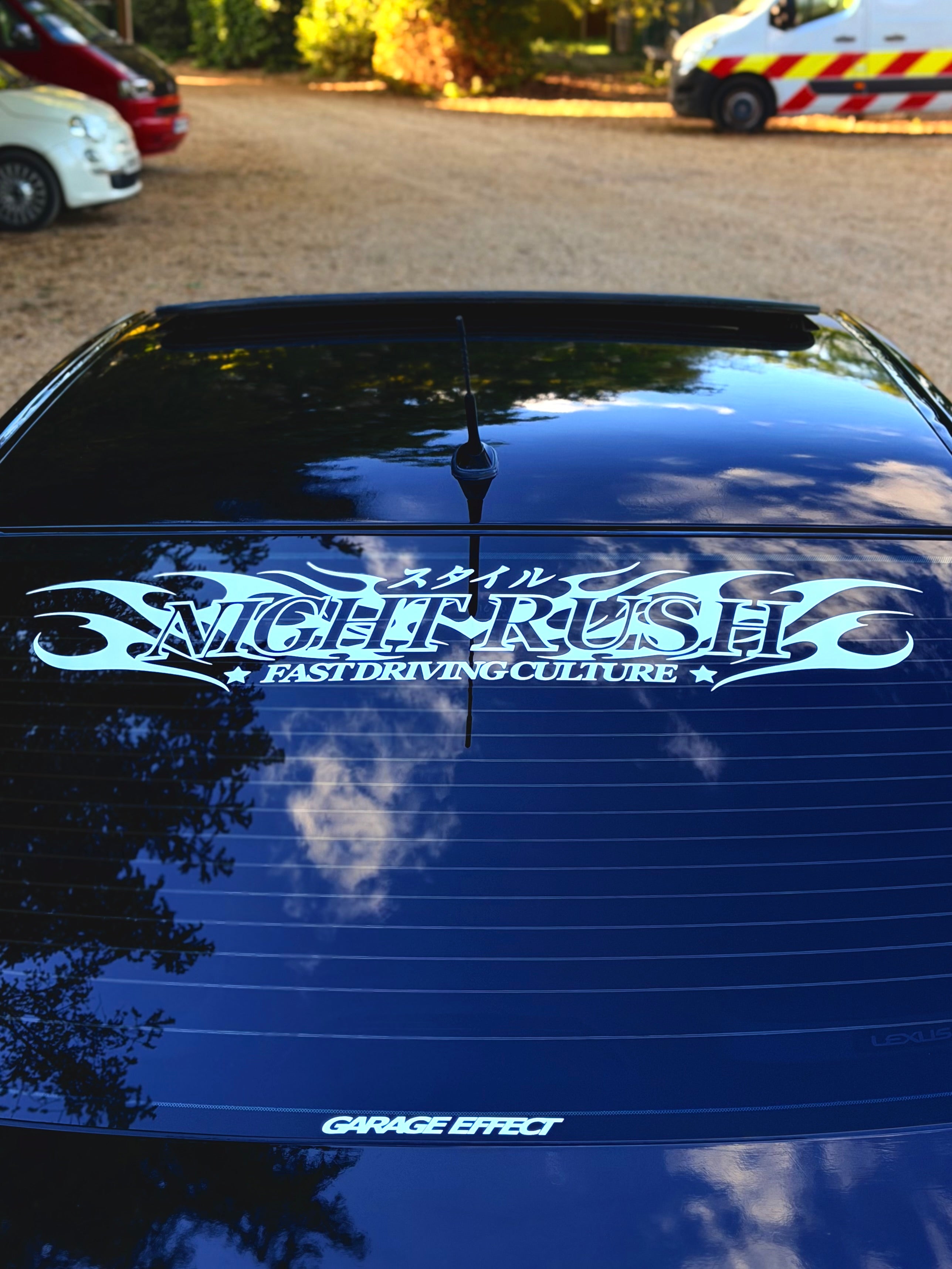 NIGHT RUSH FLAMEZ REAR BANNER
